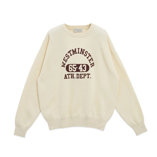 Westminster logo knit sweat_cream