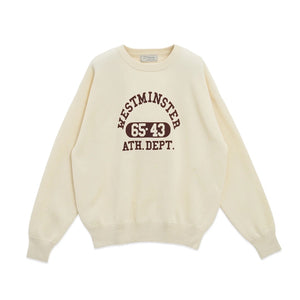 Westminster logo knit sweat_cream