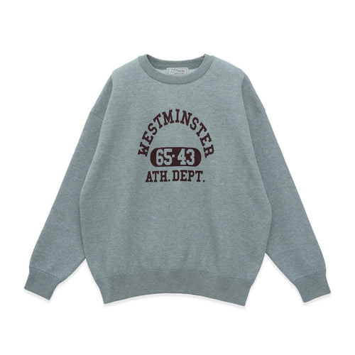 Westminster logo knit sweat_med gray