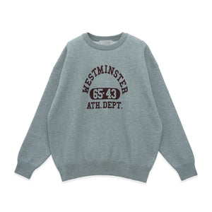 Westminster logo knit sweat_med gray