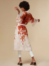 Load image into Gallery viewer, alice - white / silk kimono robe - KAYLL