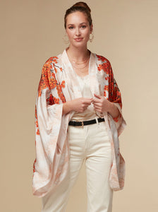 Alice - white / silk kimono top - KAYLL
