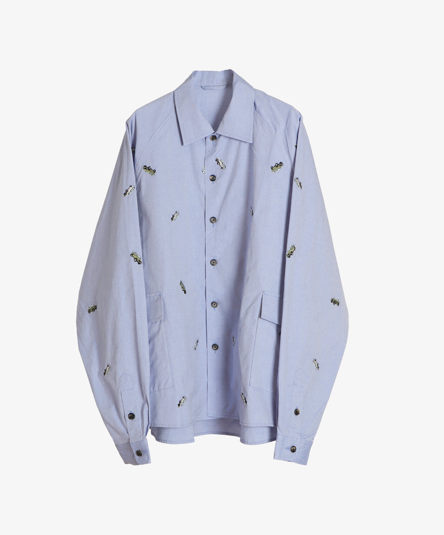 Big Pocket Overshirt Safari / Blue - Sillage – (ki:ts)