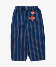 Load image into Gallery viewer, bingo kasuri circular pants navy stripe_back_W916