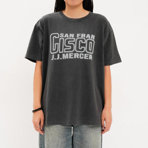 S.F.CISCO Print T-shirts_chacoal_02