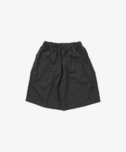 Load image into Gallery viewer, circular short pants anthracite twill_black_back