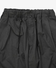 Load image into Gallery viewer, circular short pants anthracite twill_black_zoom