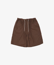 Load image into Gallery viewer, circular short pants twill_brwon_front