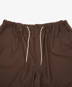 circular short pants twill_brwon_zoom