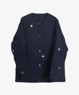 Crew Cardigan Recycled Down / Navy - Sillage
