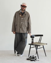 Load image into Gallery viewer, fireman　coat　houndstooth　beige_harris　tweed_yuthanan_H960