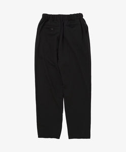 french terry baggy trousers black back