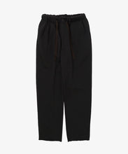 Load image into Gallery viewer, french terry baggy trousers black front