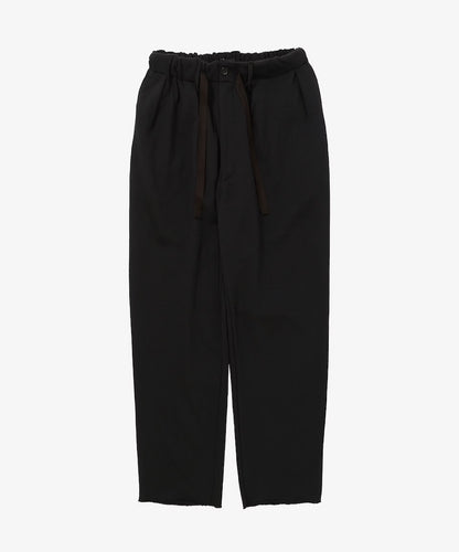french terry baggy trousers black front