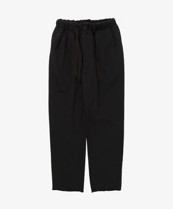 french terry baggy trousers black front