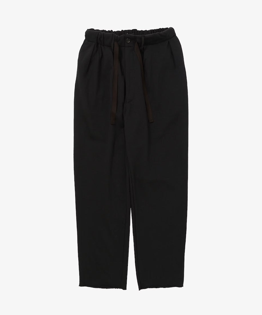 french terry baggy trousers black front