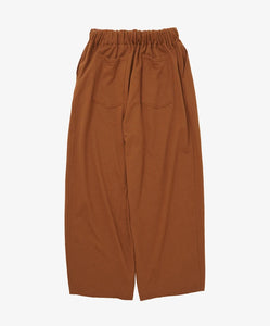 french terry circular pants_brown_back