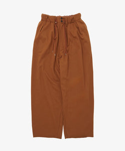 french terry circular pants_brown_front