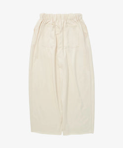 french terry circular pants_ivory_back