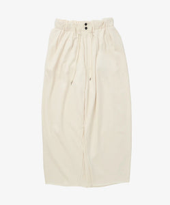 french terry circular pants_ivory_front