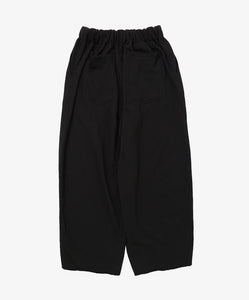 french terry circular pants black back