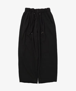 french terry circular pants black front