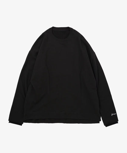french terry crewneck black front