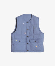 Load image into Gallery viewer, Gilet in Recycled Down / Blue - Sillage