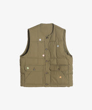 Load image into Gallery viewer, Gilet in Recycled Down / Olive - Sillage