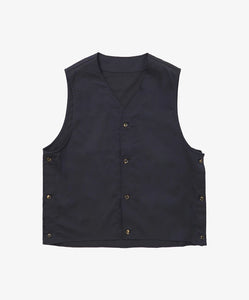 gilet navy twill_navy_front