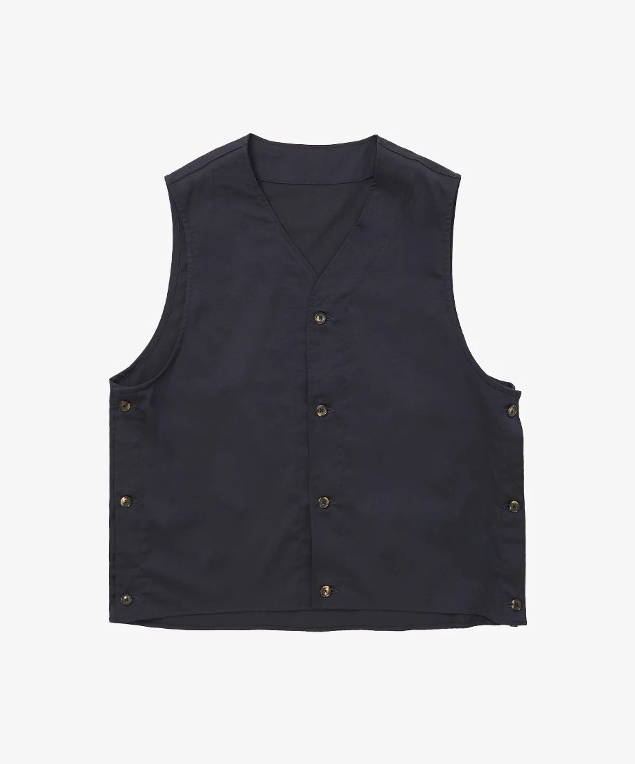 gilet navy twill_navy_front