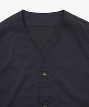 Load image into Gallery viewer, gilet navy twill_navy_zoom