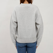 Load image into Gallery viewer, Embroidery Logo Cardigan_gray_04