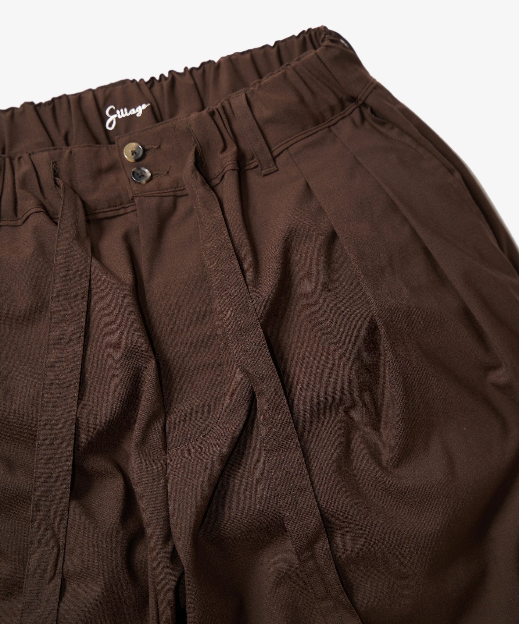 Hakama Pants Twill / Brown - Sillage – (ki:ts) Hakama Pants Twill / Brown - Sillage – (ki:ts)