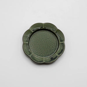 hibi flower seto tray green