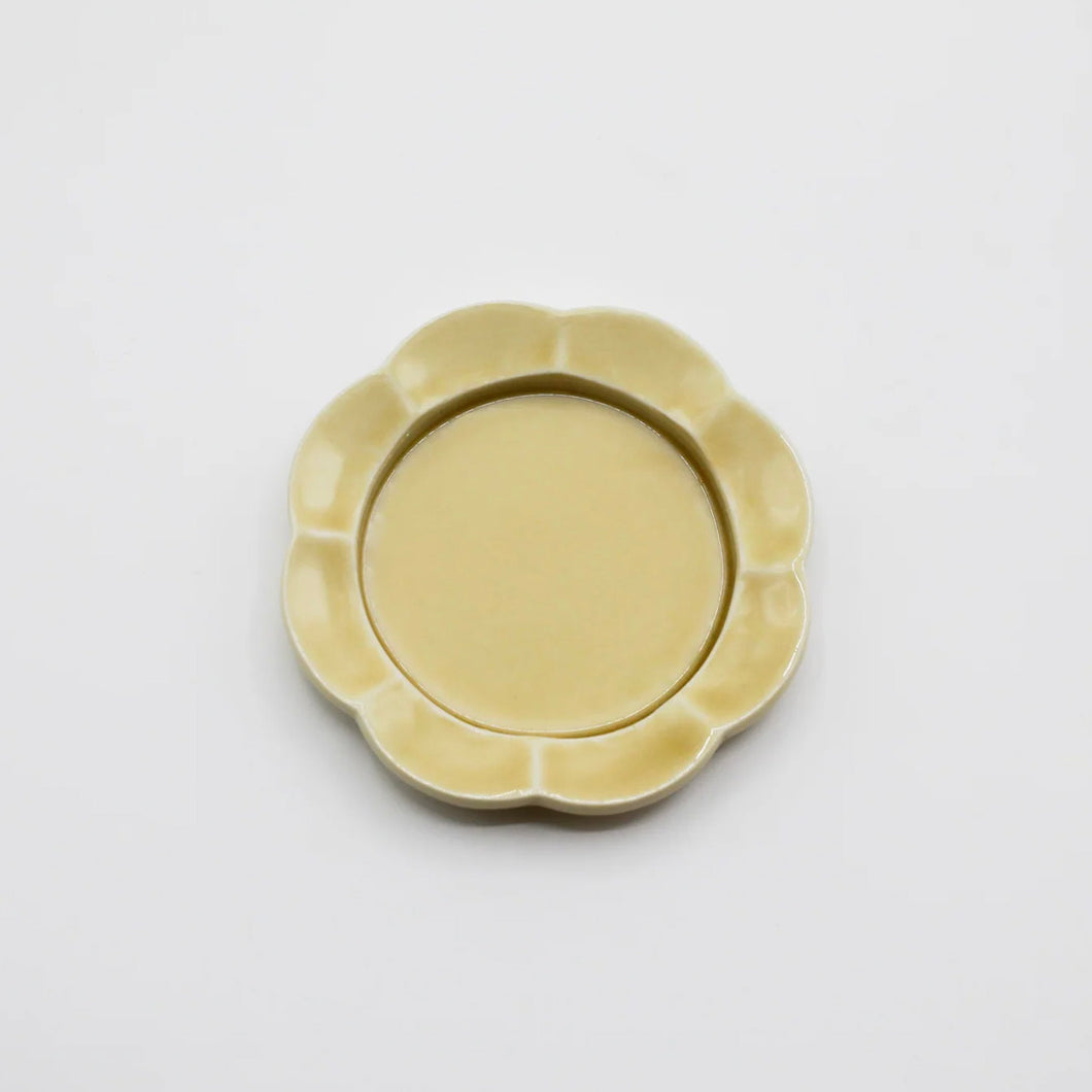 hibi flower seto tray yellow