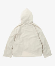 Load image into Gallery viewer, hoodie shirt mesh ivory_back