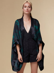 Kate - black / silk kimono top - KAYLL