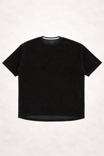 Load image into Gallery viewer, kits_Relaxed Over Size Pile T-Shirt_Black_front_H960_edit