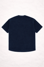 Load image into Gallery viewer, kits_Relaxed Over Size Pile T-Shirt_Navy_back_H960_edit