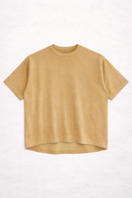 Load image into Gallery viewer, kits_Relaxed Over Size Pile T-Shirt_Sand_front_H960_edit