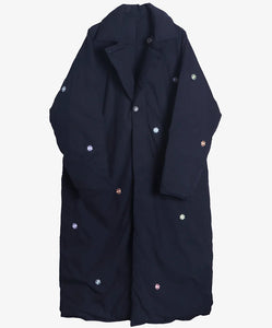 Manteau D'hiver in Recycled Down / Navy - Sillage