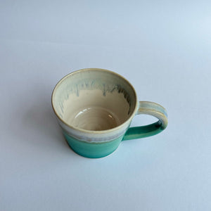 Hand Made Mug Cup / Col.05 Turquoise & White Mix - Tomomi Kamoshita