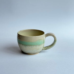 Hand Made Mug Cup / Col.06 Pink & Emerald Green Mix - Tomomi Kamoshita