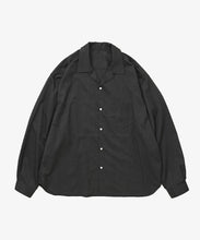 Load image into Gallery viewer, re-engineered overshirt anthracite twill_black_front