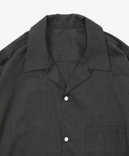 Load image into Gallery viewer, re-engineered overshirt anthracite twill_black_zoom