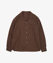 Load image into Gallery viewer, re-engineered overshirt twill_brwon_front