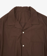 Load image into Gallery viewer, re-engineered overshirt twill_brwon_zoom