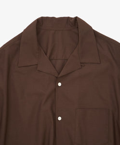 re-engineered overshirt twill_brwon_zoom