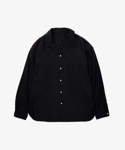 Re-engineered Overshirt Twill / Black - Sillage
